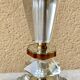 Art deco crystal blade base Val St Lambert Belgium glass & mirror