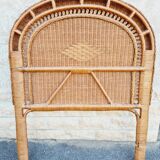 1-seater rattan headboard