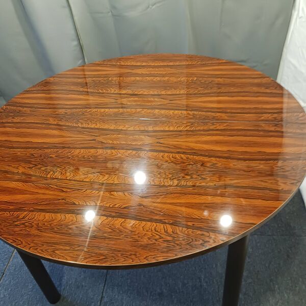 Table vintage formica aspect palissandre