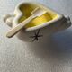 Vintage 50s salt and pepper shaker - ceramic - heart shapes