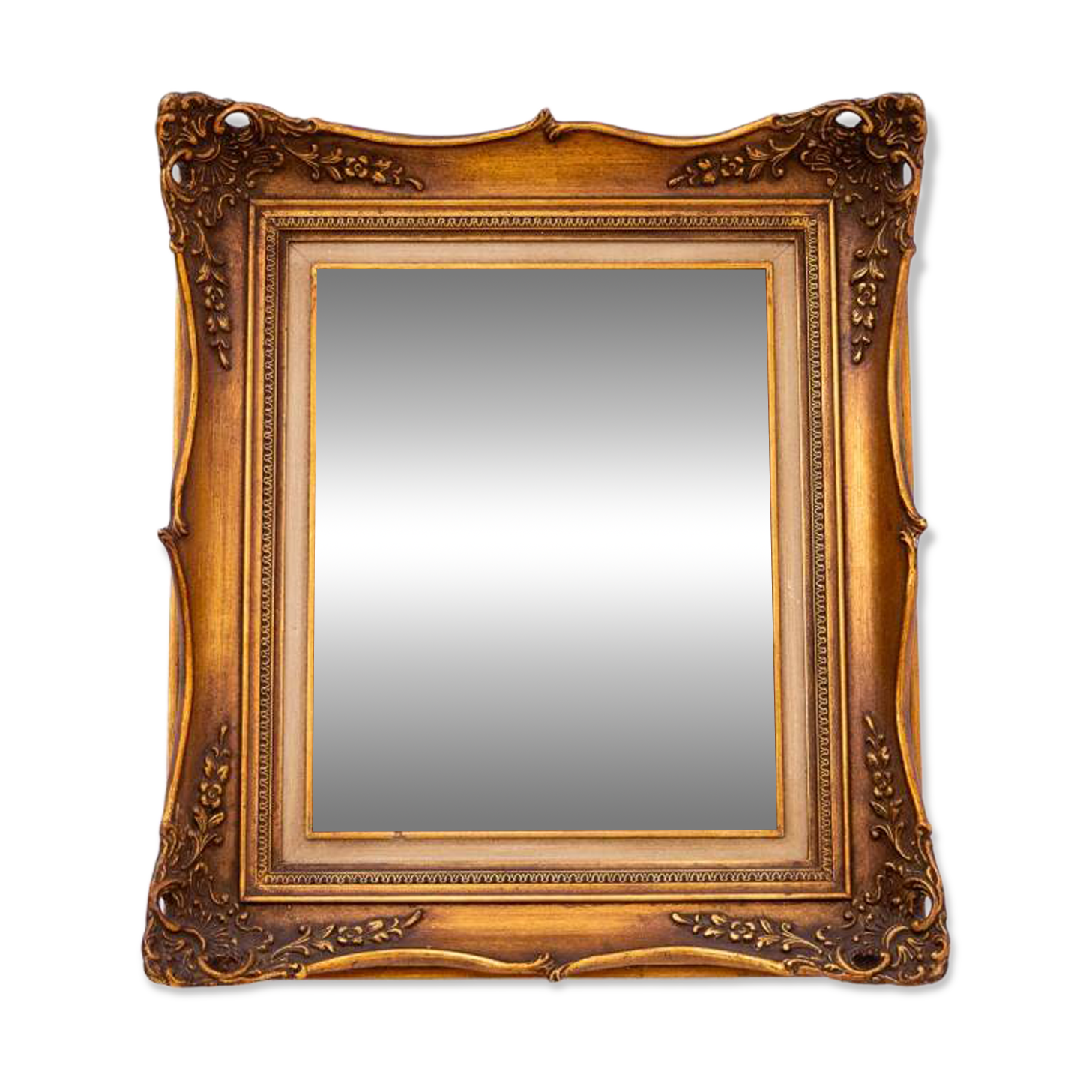 Mirror in gold frame, 1940s.