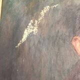 Old oil portrait early 20th century