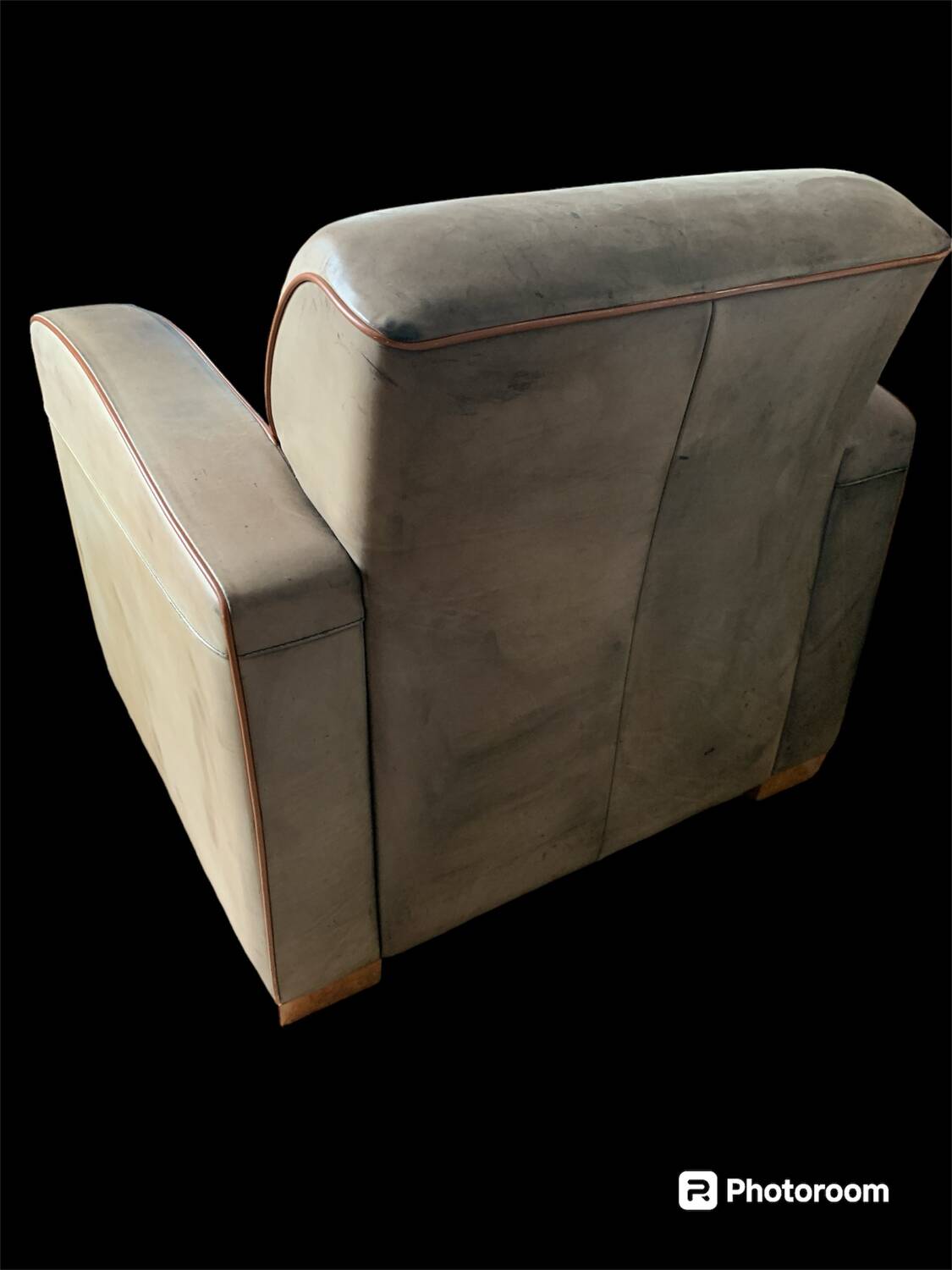 Massot leather club chair