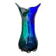 Sommerso green and blue vase by Seguso, Murano glass, Italy, 1970