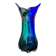 Sommerso green and blue vase by Seguso, Murano glass, Italy, 1970