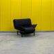 Vintage Black Veranda Armchair by Vico Magistretti for Cassina