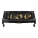 Table basse style chinois en bois noir et incrustrations de nacre
