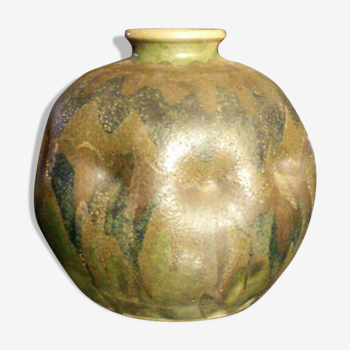 Vase boule en céramique Antoine Bompard circa 1900