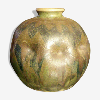 Vase ceramic ball Antoine Bompard circa 1900