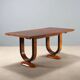 Art Deco table in rosewood and thuya burl.