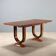 Art Deco table in rosewood and thuya burl.