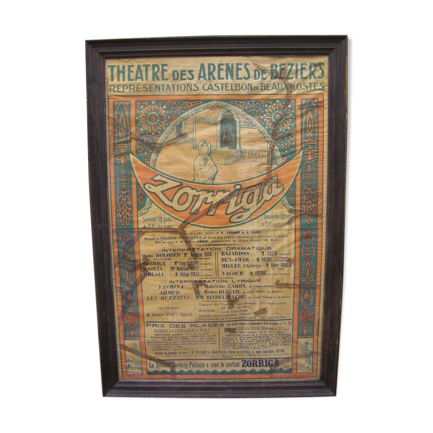 Large poster of the Béziers Arena Theatre