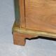 Military commode in solid oak and brass circa 1880