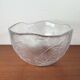 Large vintage Swedish glass bowl with floral decoration by Ann Wärff for Kosta Boda, 1970s.