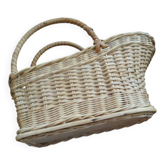 Wine bottle holder display wicker rattan woven cane
