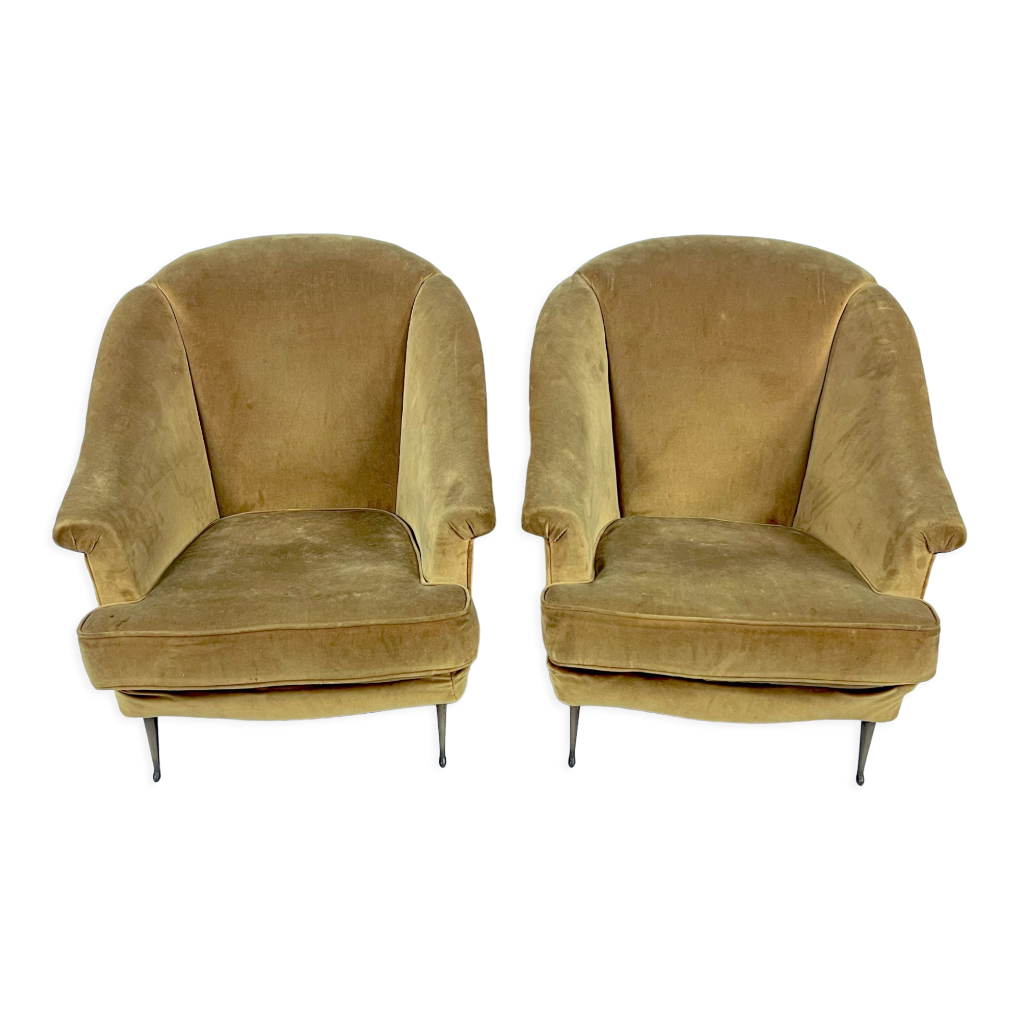 Isa Bergamo, armchairs, Italy 1950s