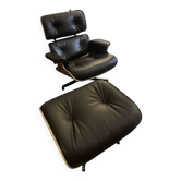 Fauteuil et ottoman Charles et ray eames