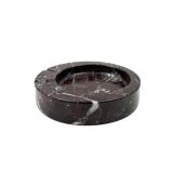 Sergio Asti, red Levanto marble ashtray bowl, UP&UP Carrara Italy, 1970s