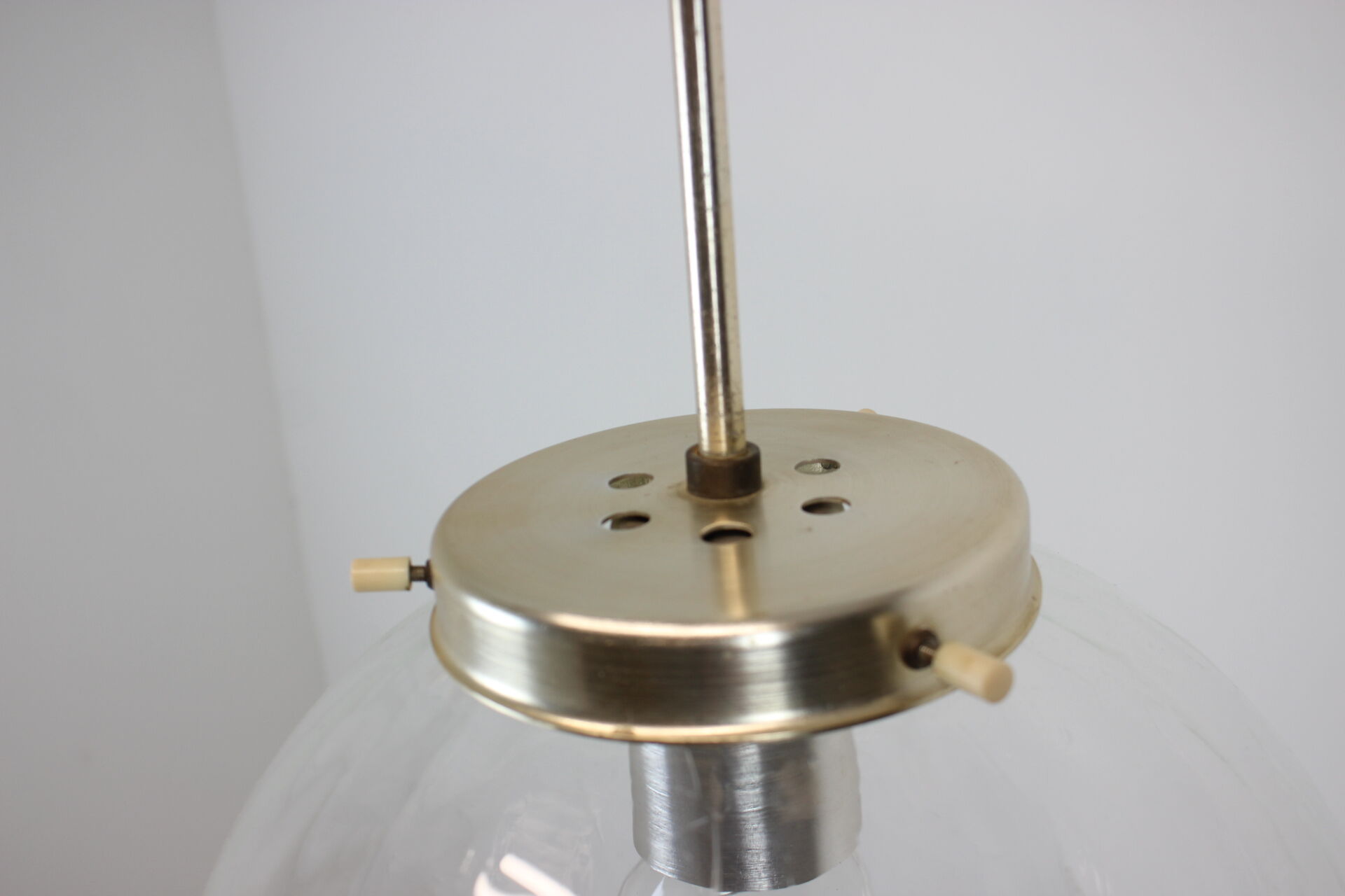 Mid-century glass pendant Czechoslovakia, 1970's