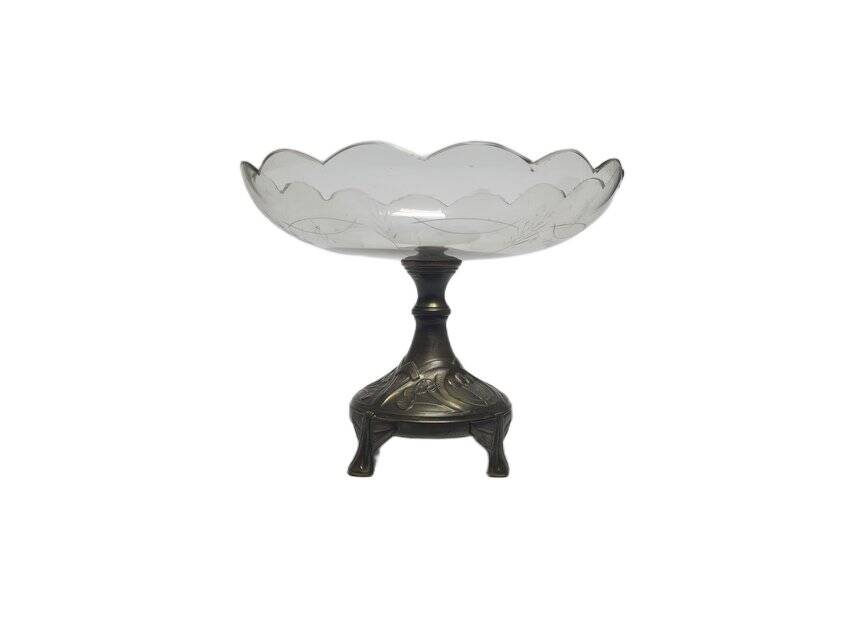 Art Nouveau bowl on stand, Germany, 1900s