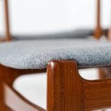 Ensemble de 6 belles chaises de salle à manger par Erik Buch (Danemark, années 1960).