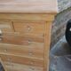 Louis Philippe chest of drawers with 7 drawers in raw wood