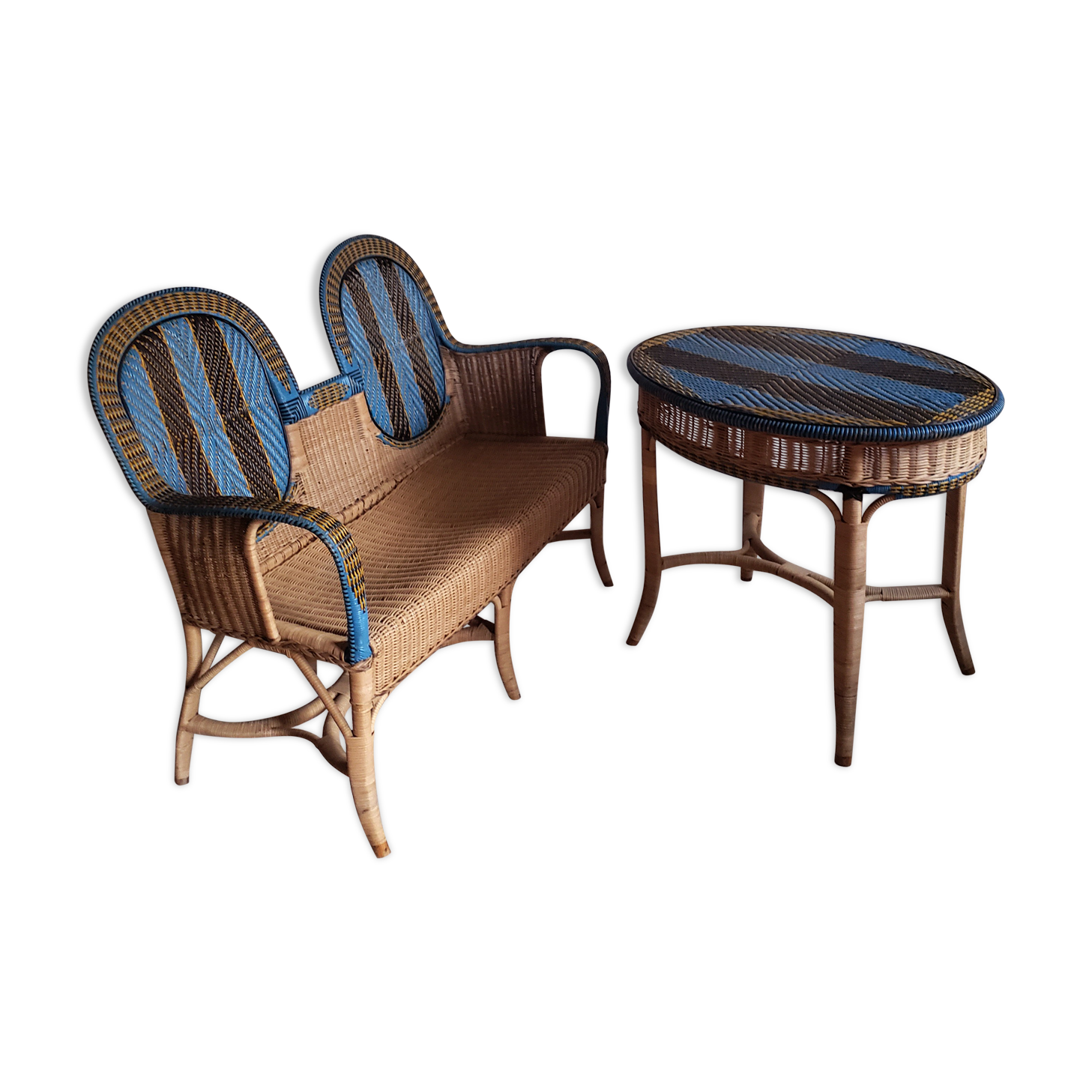 1930 rattan lounge set