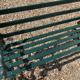 2-seat bench in wrought iron and wood