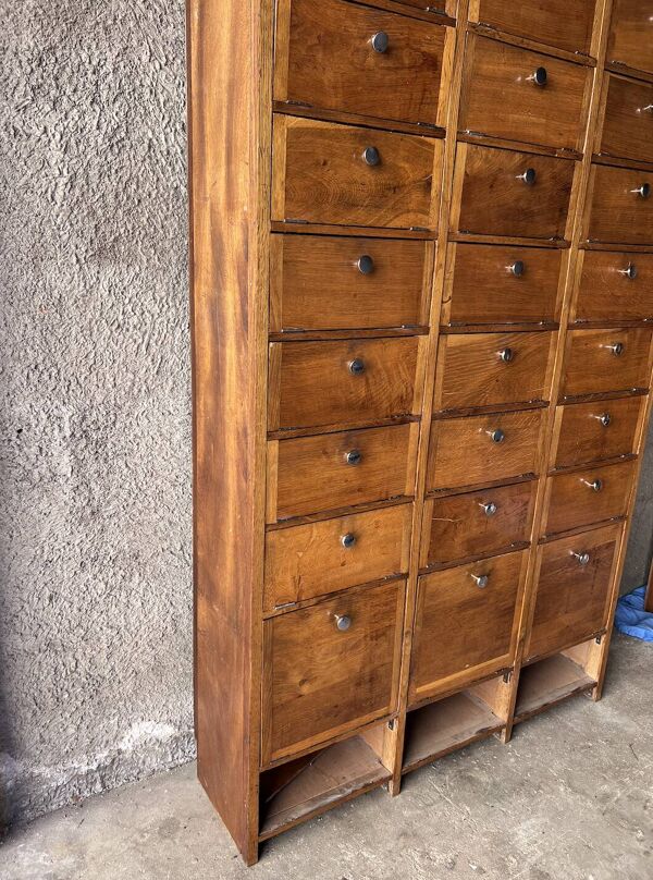 Meuble de Notaire à Clapets (meuble métier vintage)