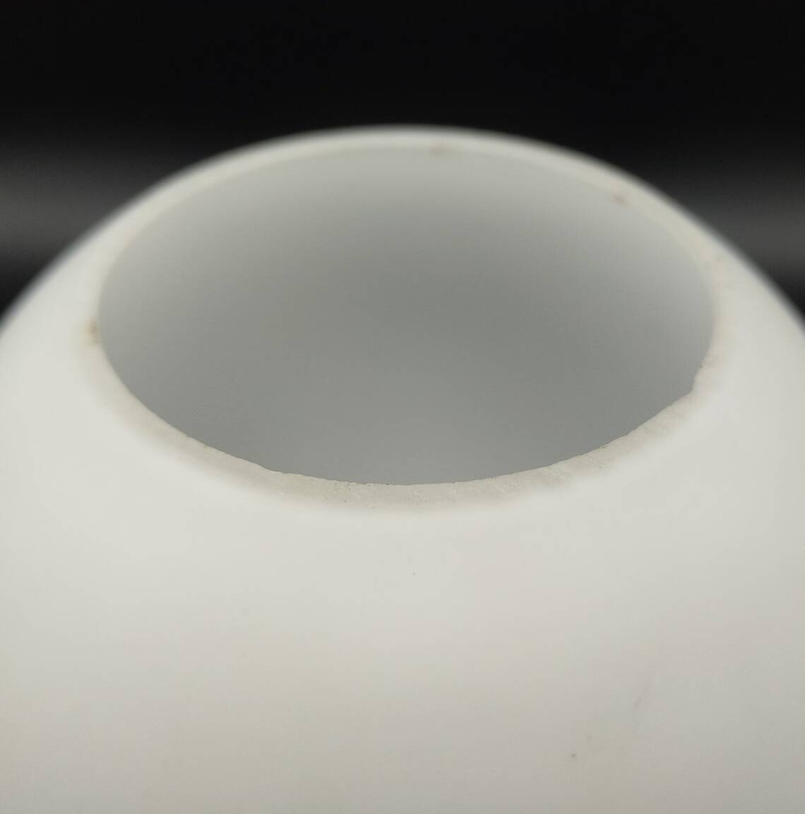 French vintage retro white glass replacement shade