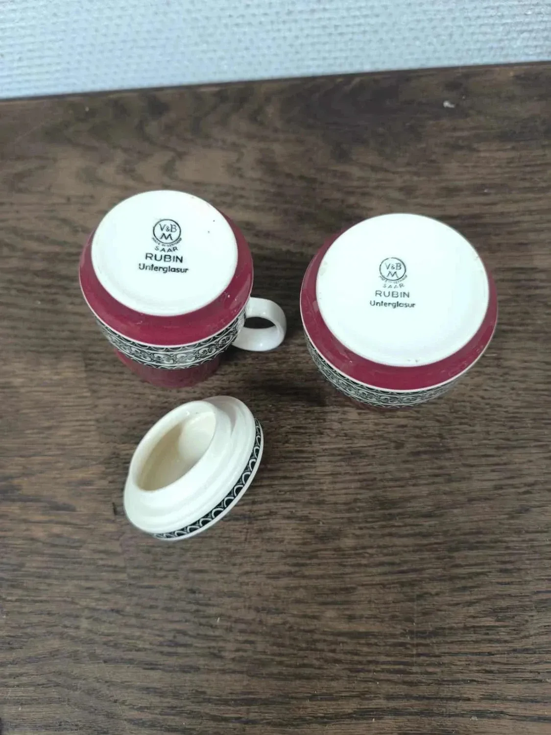 Pot à lait et sucrier Villeroy & Boch Rubin