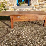 Large farmhouse coffee table, old table
