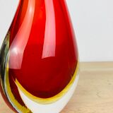 Vase Sommerso Murano, red glass