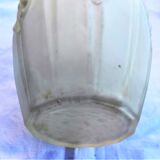 Glass vase decorated with flowers