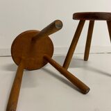 Scandinavian tripod stools
