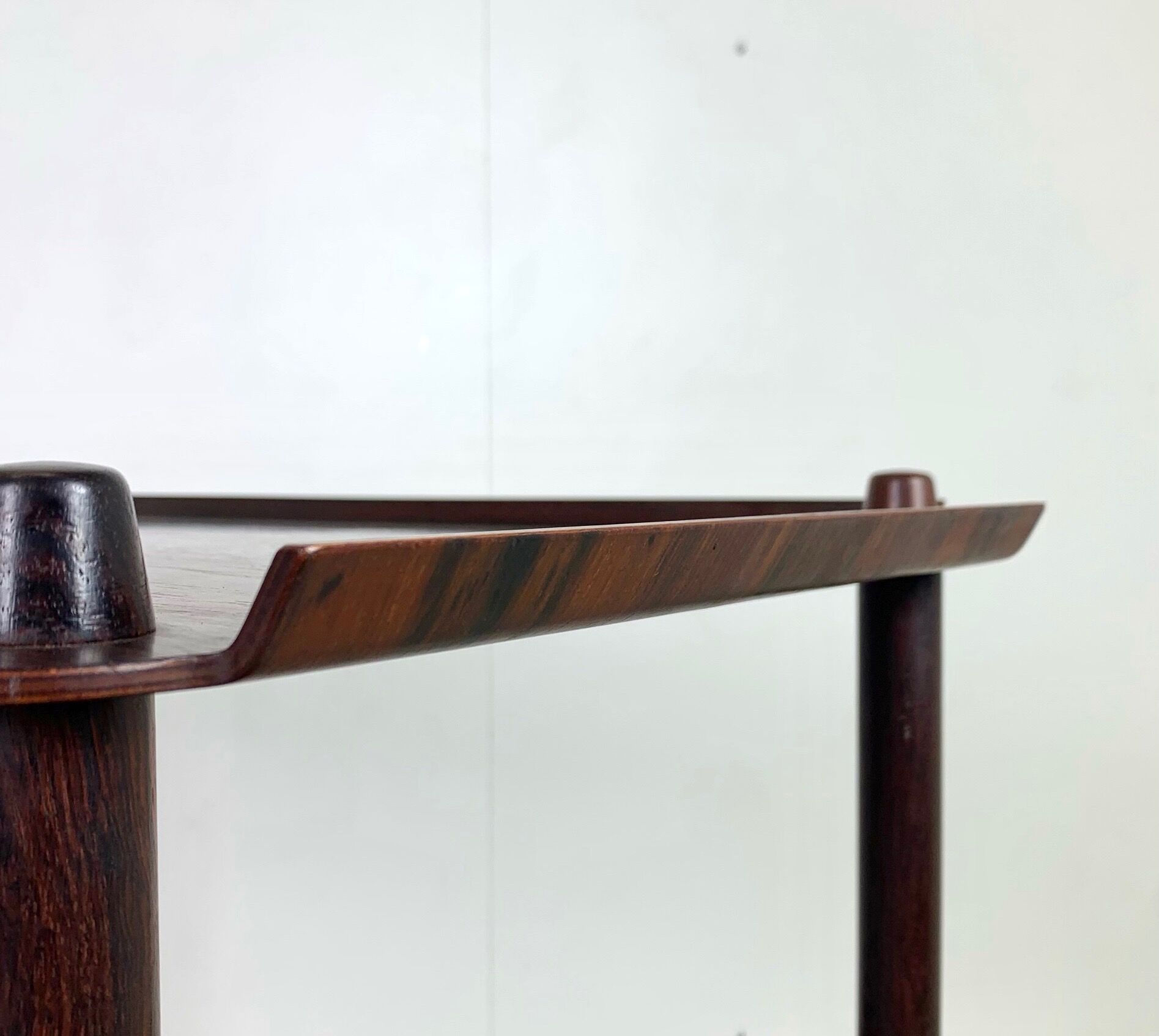 Danish midcentury serving trolley in palisander by poul hundevad, 1960s