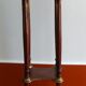 Saddle or pedestal table Napoleon III, marble and varnished wood base Ø30 x 82 cm