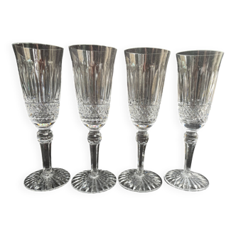 4 Champagne Flutes – Mouth-blown and hand-cut crystal