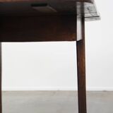Table à manger à abattants en chêne antique de la fin du 19e siècle