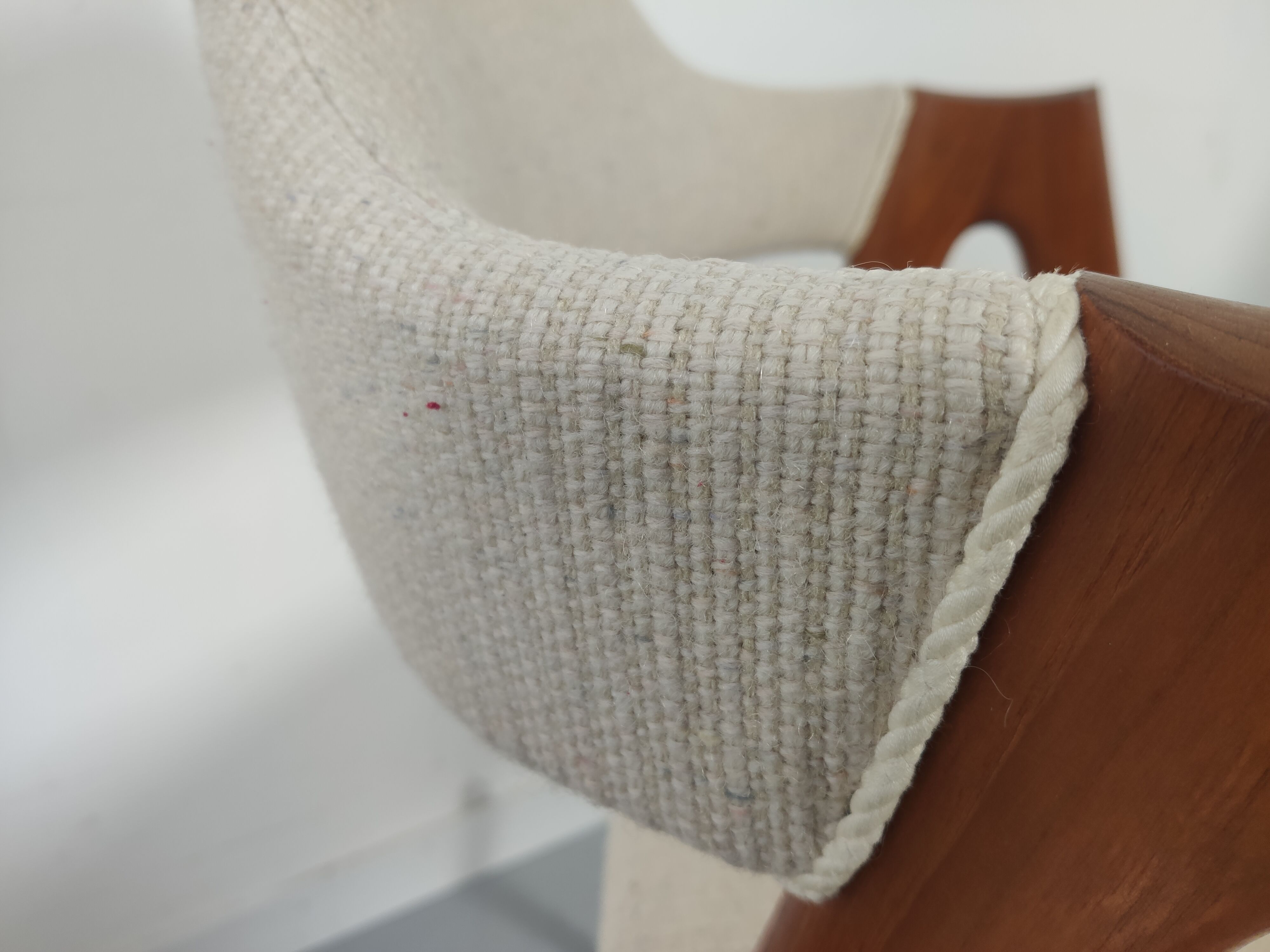 6 "compass" teak chairs by Kai Kristiansen for sva m-bler, 60s