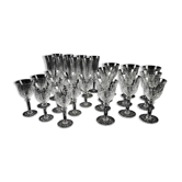 Service of 27 crystal glasses from Saint-Louis