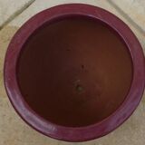 Cache pot en Terre cuite couleur grenat