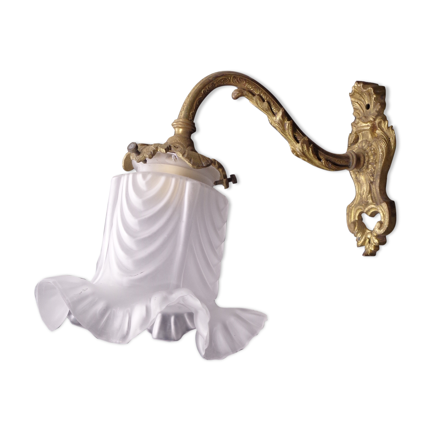 Sconce in golden bronze