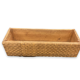 Planter in wicker and braided rattan