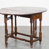 Table à abattants/table pliante ancienne en chêne anglais du 18ème siècle.