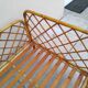 Vintage rattan child or baby bed