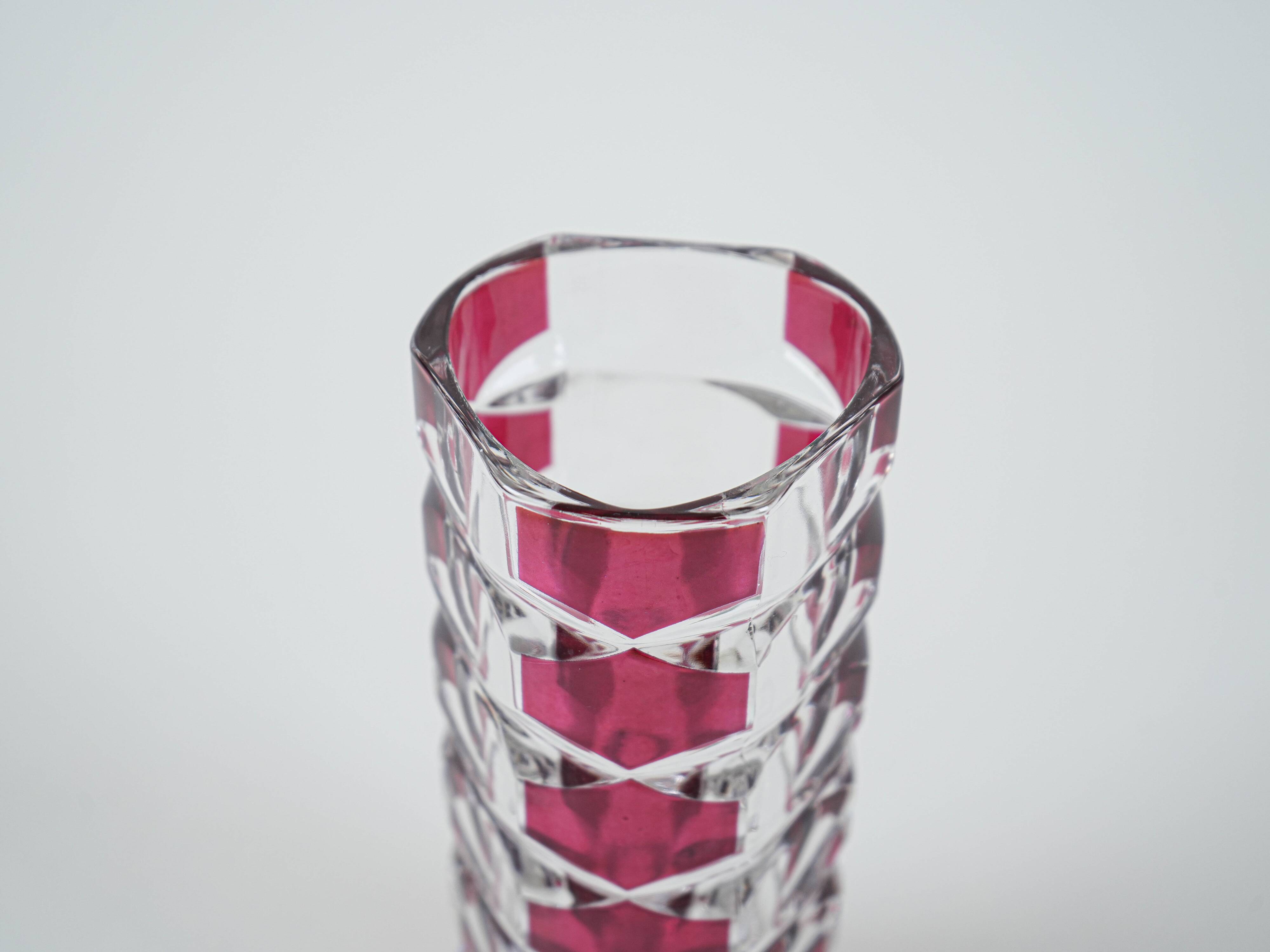 Glass vase, Windsor, French design, 1970s, production: Luminarc, designer: