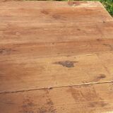 Brutalist farmhouse table Antique wooden workshop table 200cm