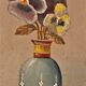 Ancient painting "flower bouquet"