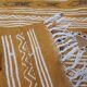 Tapis kilim couleur moutarde fait main en pure laine 70*200cm